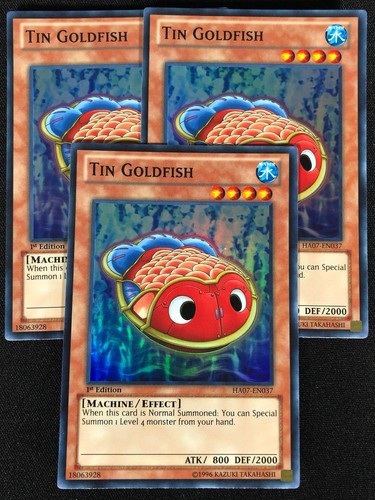 Yugioh pesce rosso latta - di,